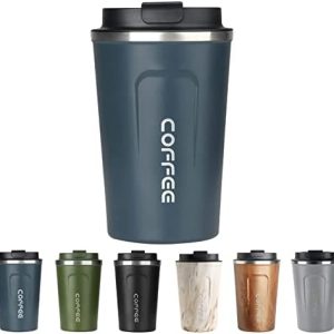 KETIEE Travel Coffee Mug Spill Proof 12oz, Insulated Coffee Mug to Go, Thermo Hot Coffee Tumbler, Reusable Coffee Travel Mug with Seal Lid, Vacuum Stainless Steel Coffee Cups for Hot/Ice Coffee Tea
